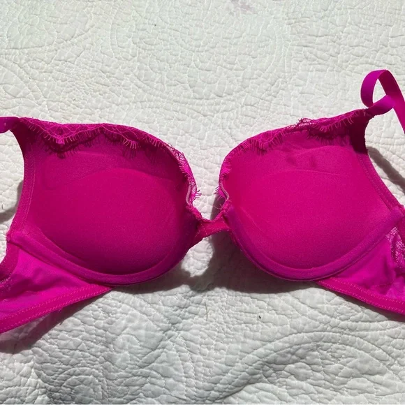 La Senza‎ pink lace push up bra size 32B - Picture 3 of 5